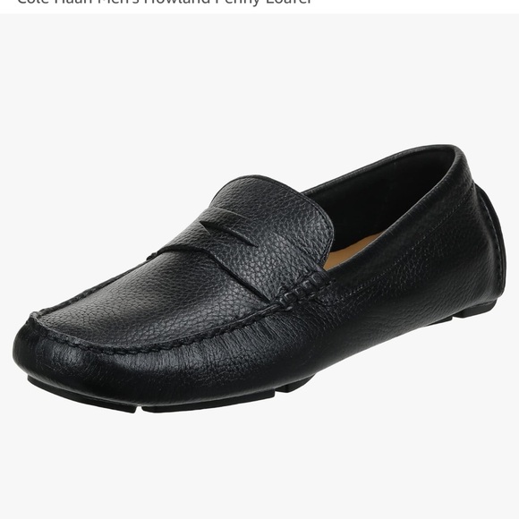 NEW Men’s COLE HAAN Howland black leather penny loafer- Size 11 - Picture 1 of 9